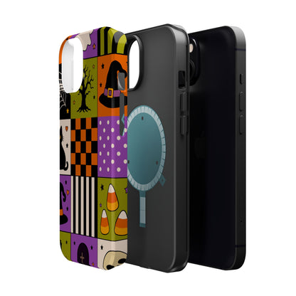 Wireless-Charging Compatible Case – Spooky Patchwork