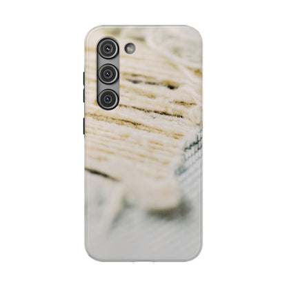 Impact-Resistant Phone Case – Woven Warmth