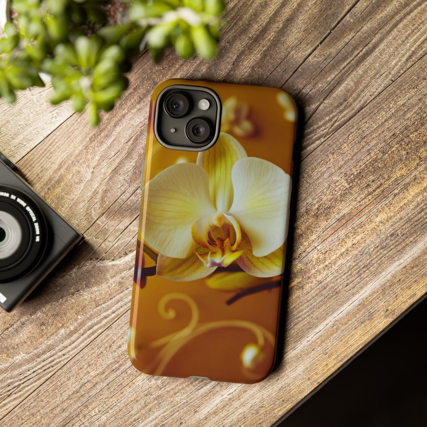Protective Phone Case – Amber Orchid
