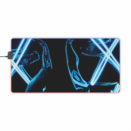 Gaming LED Desk Mat – Neon Anarchy