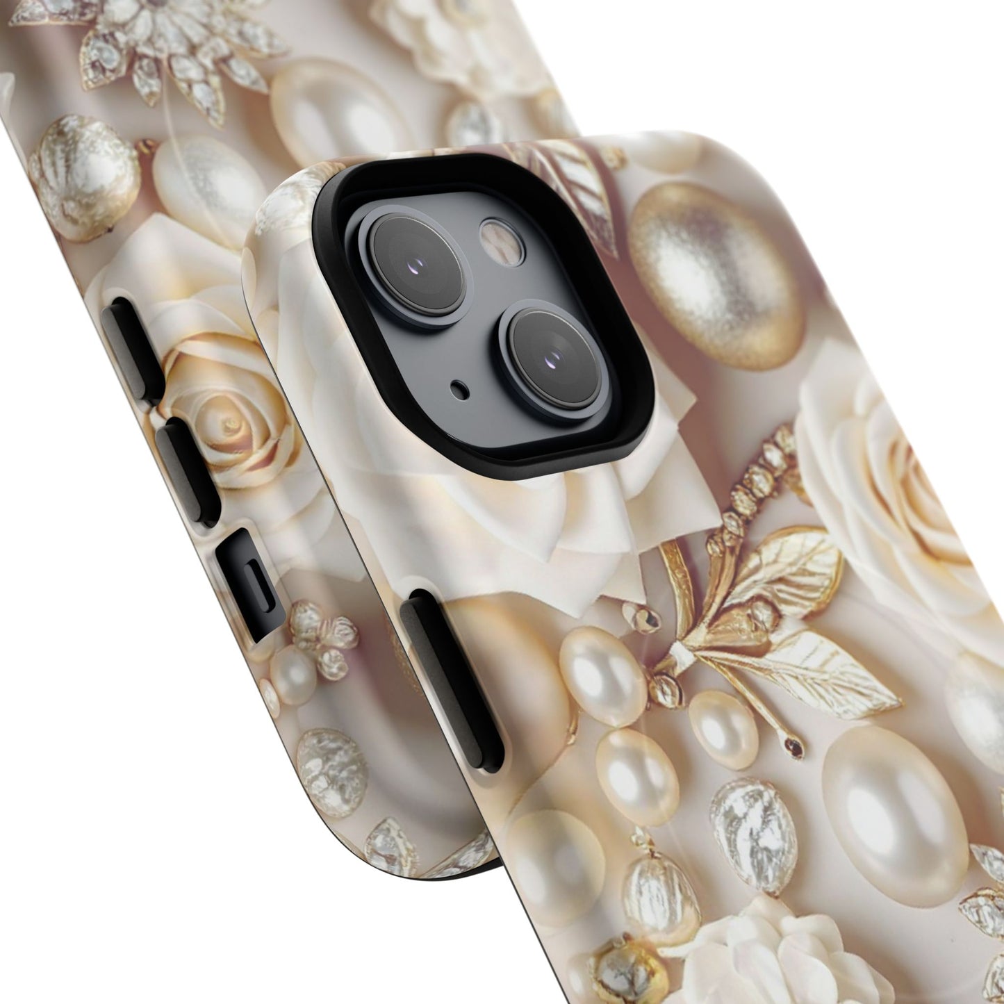 Protective Magnetic Phone Case – Ivory Opulence
