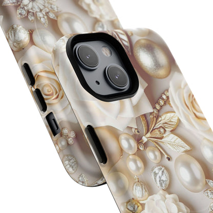 Protective Magnetic Phone Case – Ivory Opulence
