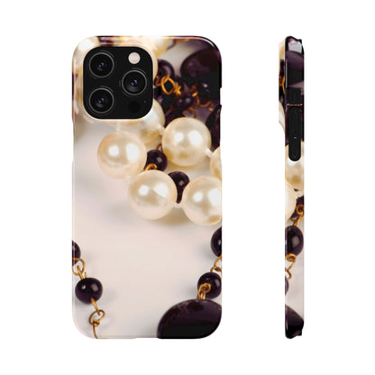 Snap Phone Case – Noir Pearl
