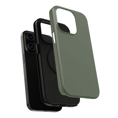 Impact-Resistant Phone Case — Military Green Protective Shockproof Cover