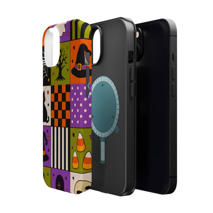 Wireless-Charging Compatible Case – Spooky Patchwork