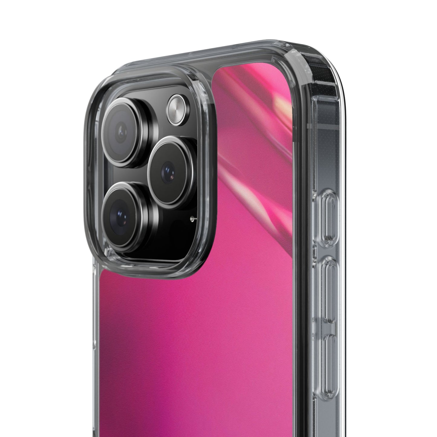 Clear Phone Case – Magenta Motion