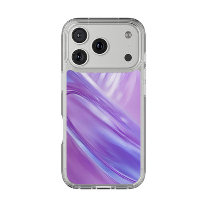 Clear Phone Case – Lavender Wave