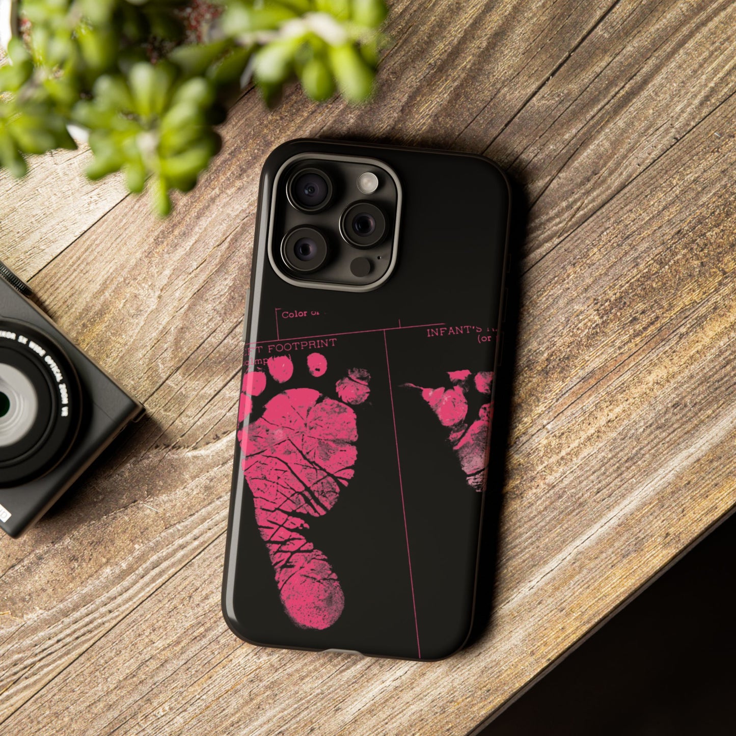 Protective Phone Case – Mom’s Little Pink Footprints