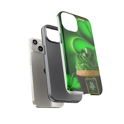 Protective Phone Case – Lucky Clover Cupcake St. Patrick’s Day Design