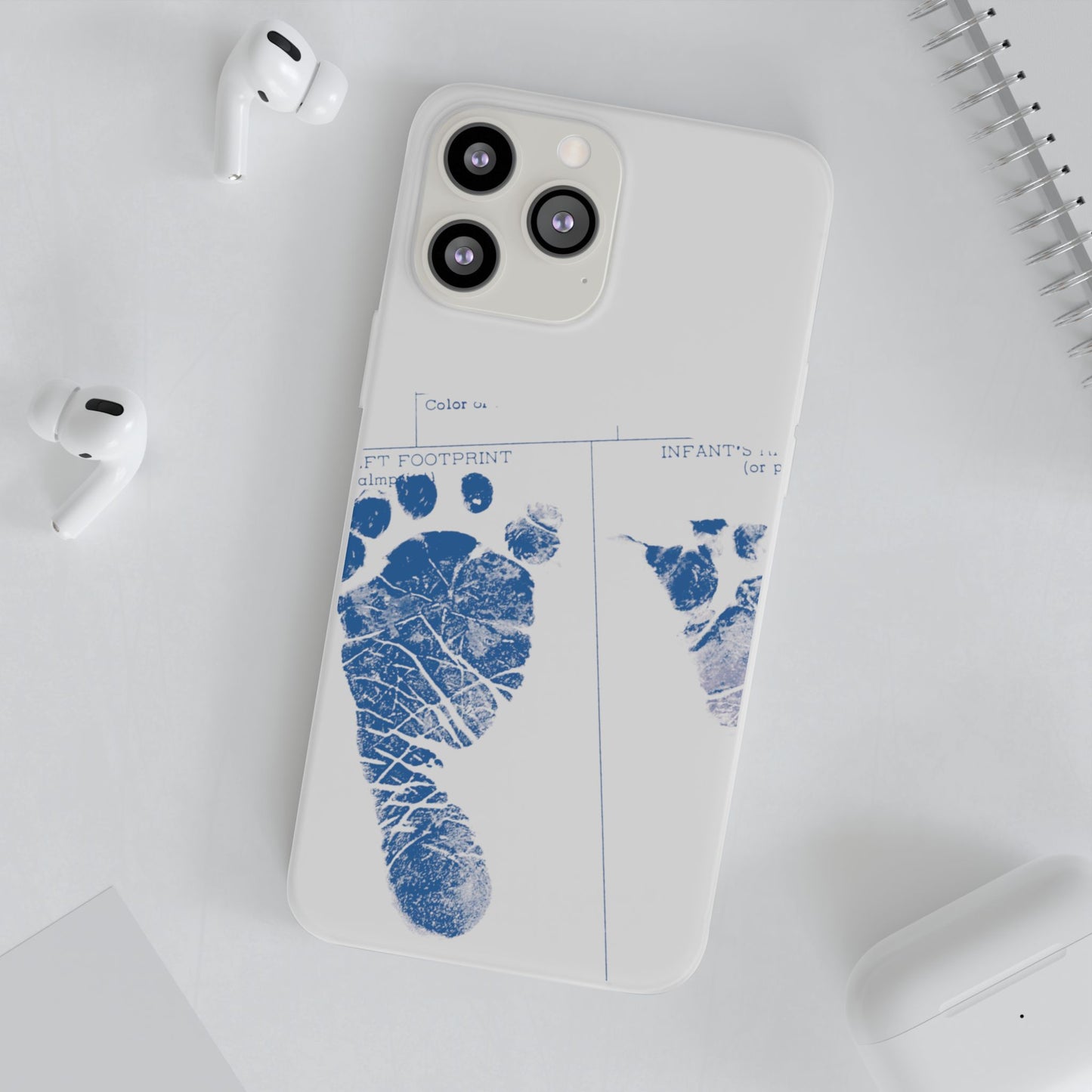 Flexi Case – Mom’s Little Blue Footprints