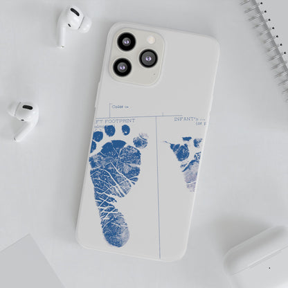 Flexi Case – Mom’s Little Blue Footprints