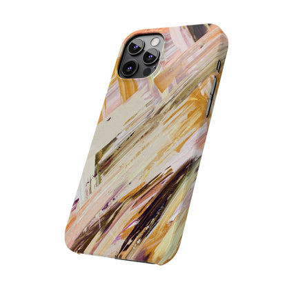 Slim Phone Case – Brush & Bronze