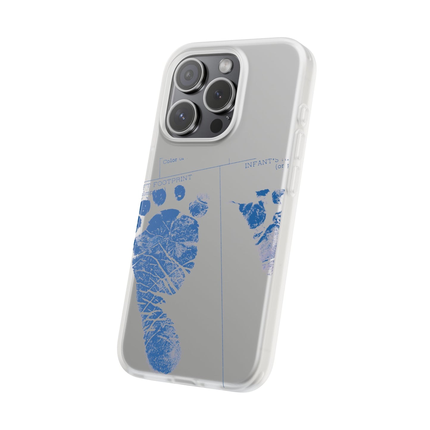 Flexi Case – Mom’s Little Blue Footprints