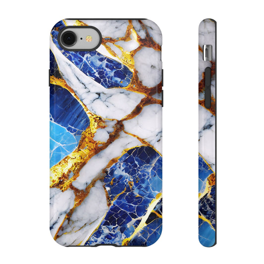 Protective Phone Case – Sapphire Veins