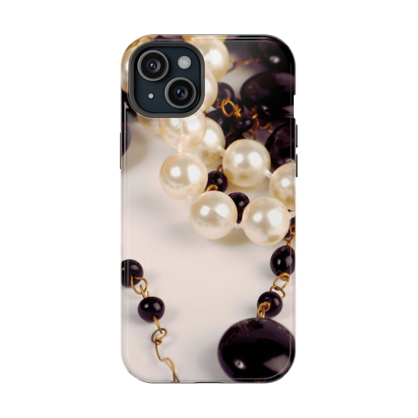 Wireless-Charging Compatible Case – Noir Pearl