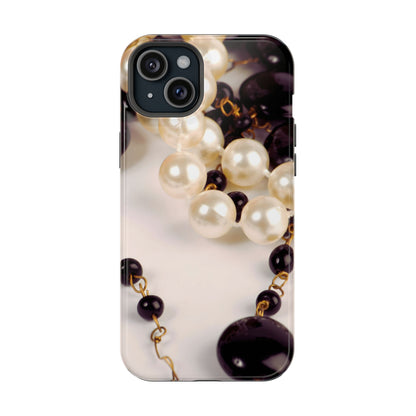 Wireless-Charging Compatible Case – Noir Pearl