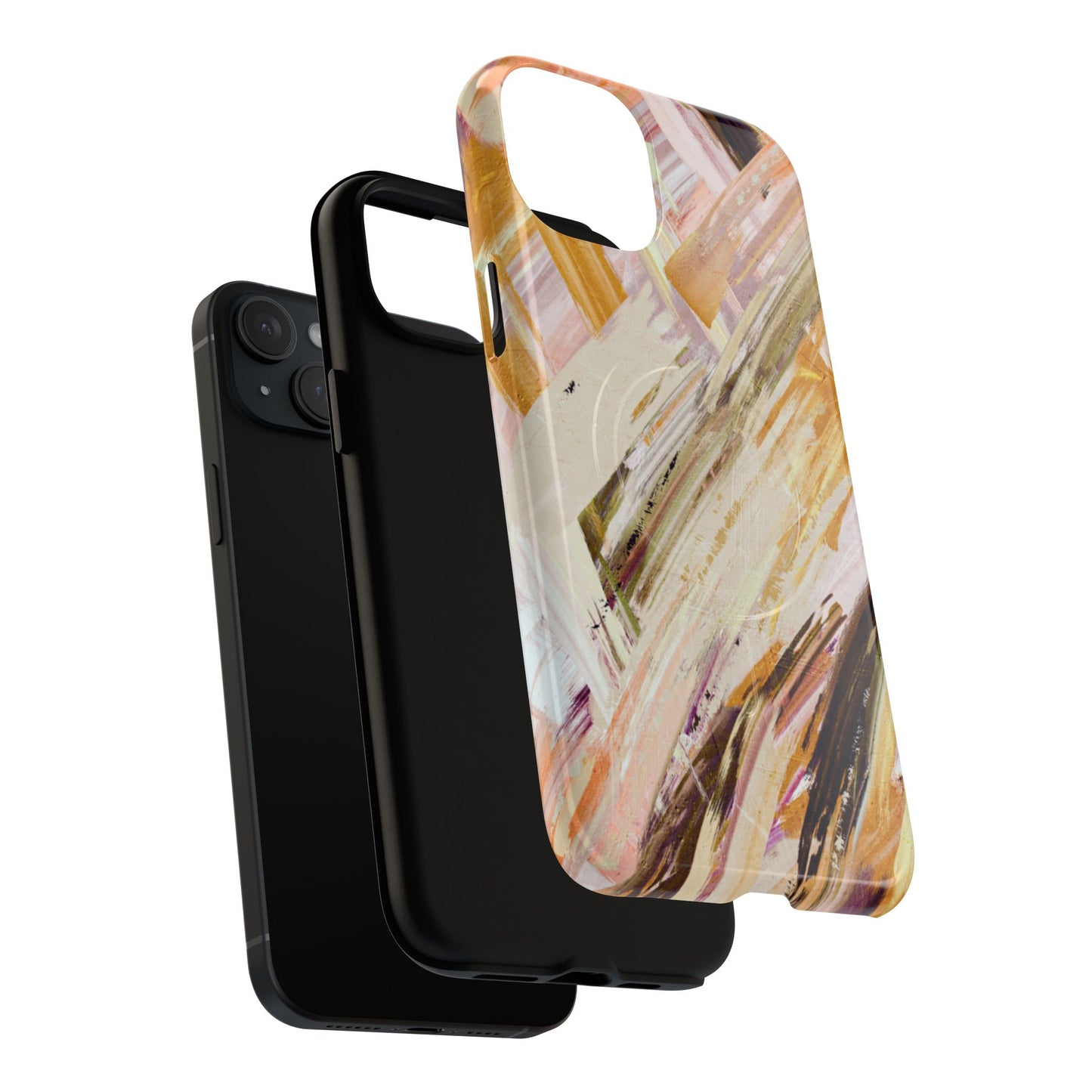 Protective Magnetic Phone Case – Brush & Bronze