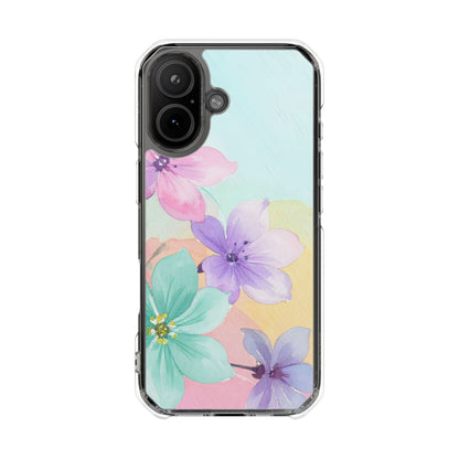 Clear Magnetic Phone Case – Water Petal