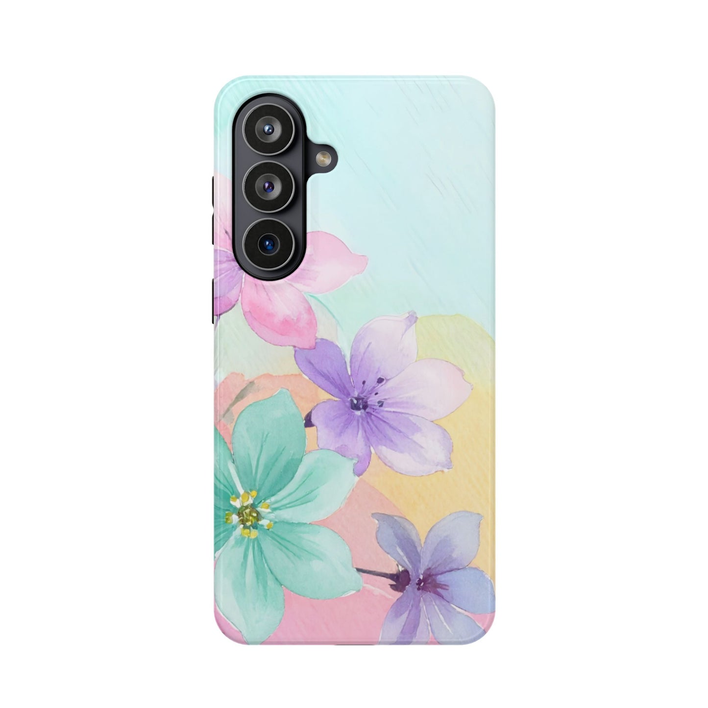 Impact-Resistant Phone Case – Water Petal