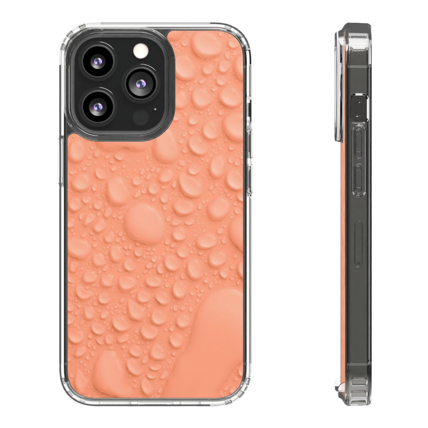 Clear Phone Case – Apricot Rain