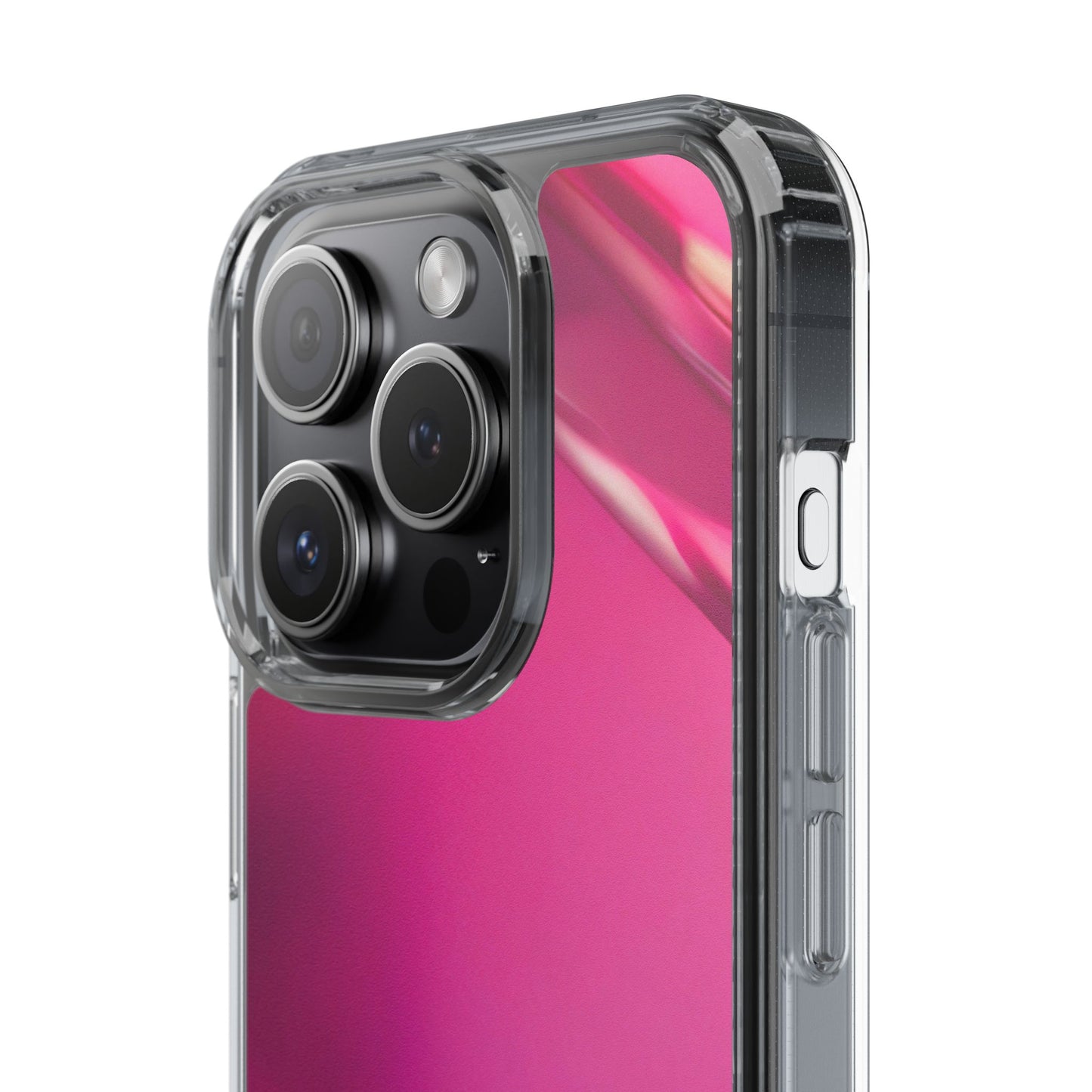 Clear Phone Case – Magenta Motion