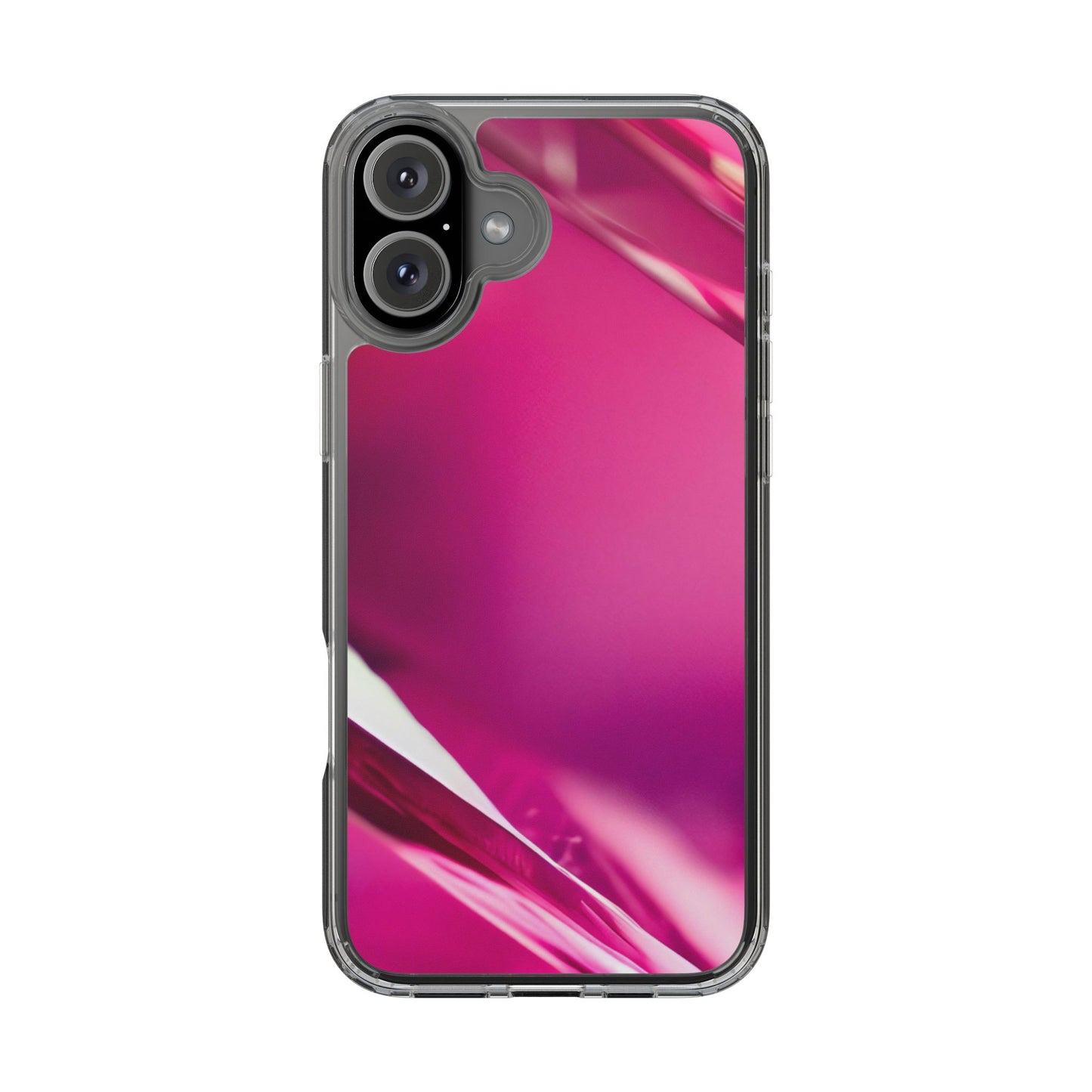 Clear Phone Case – Magenta Motion