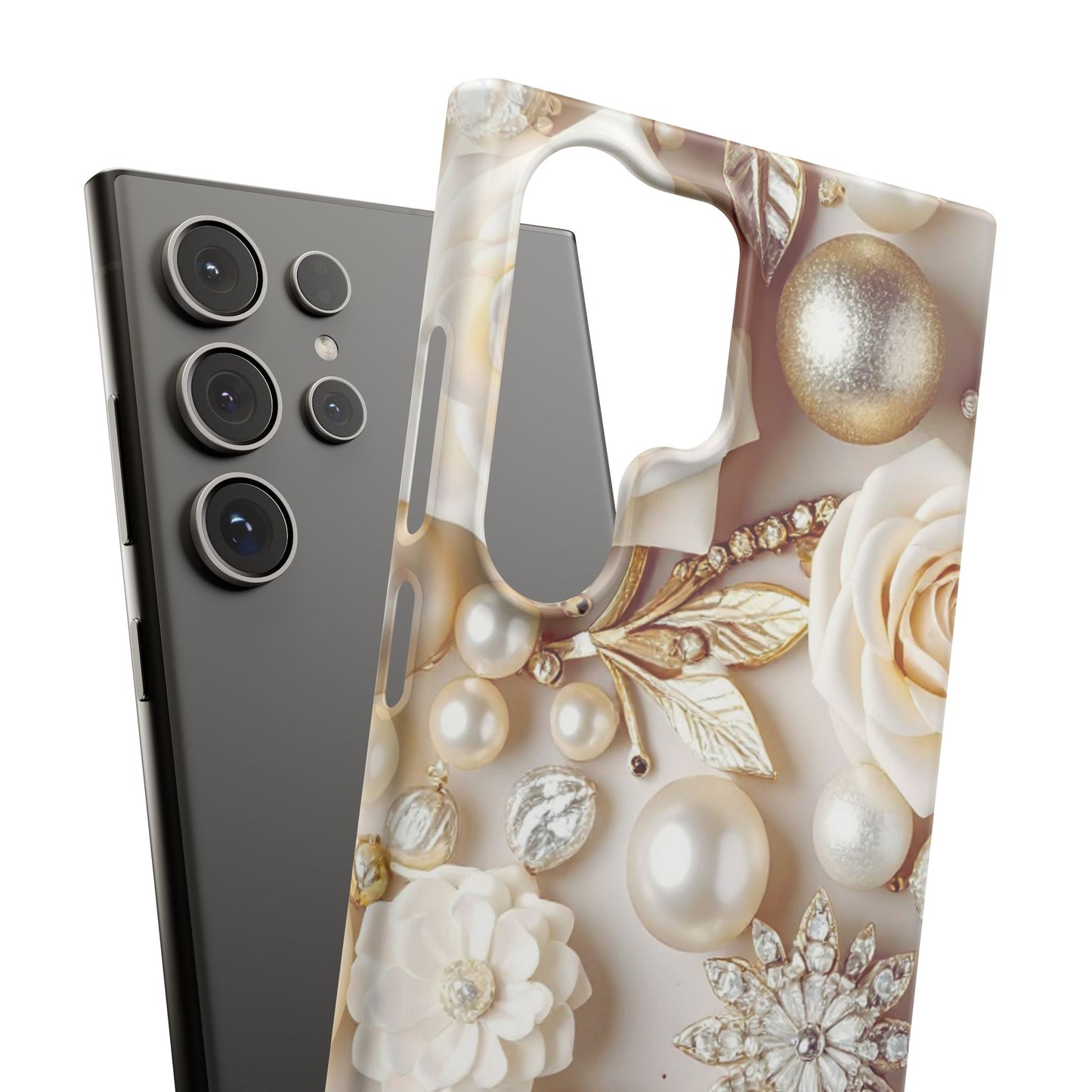 Snap Phone Case – Ivory Opulence
