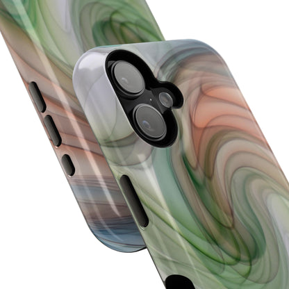 Impact-Resistant Phone Case – Marble Flow