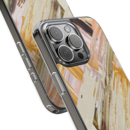 Clear Phone Case – Brush & Bronze