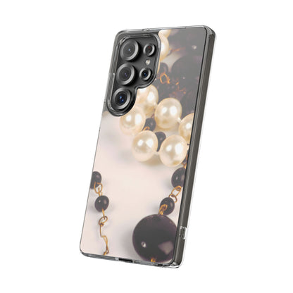 Clear Phone Case – Noir Pearl