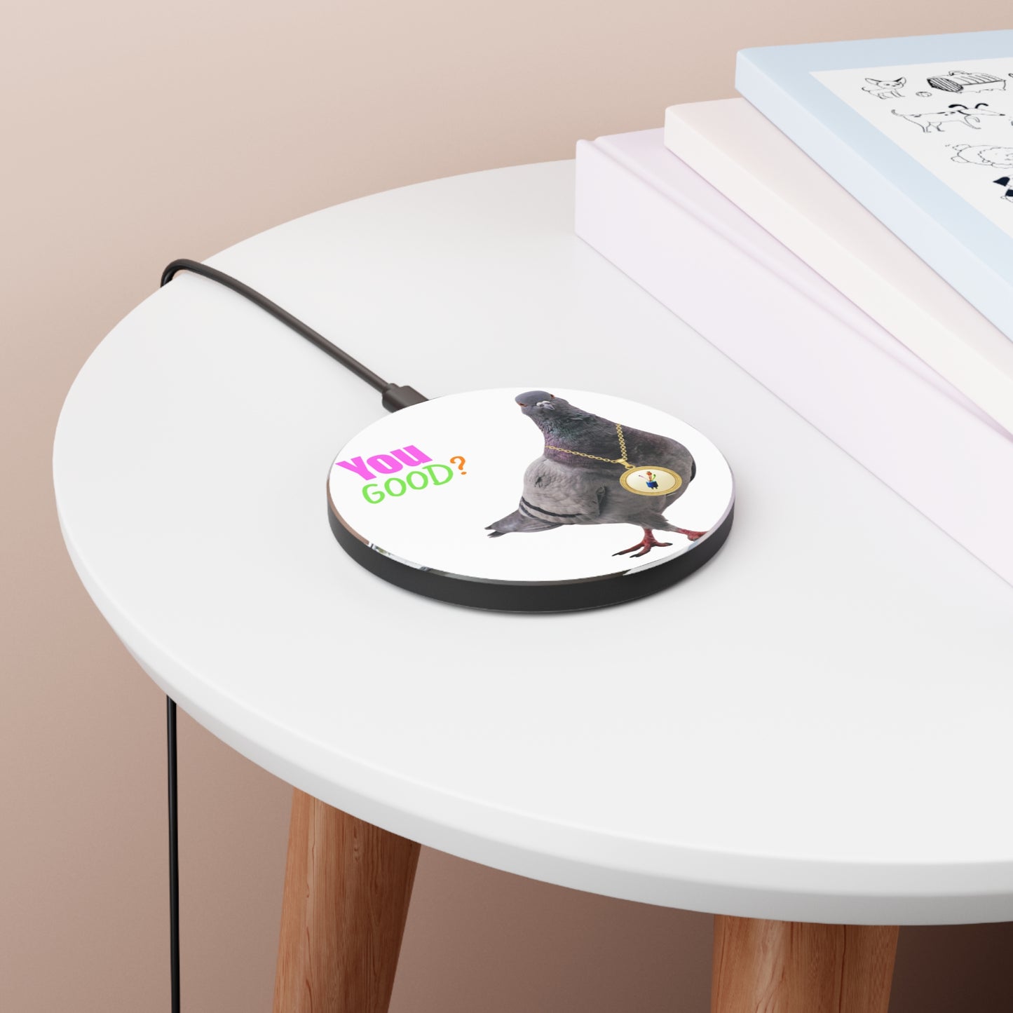 Wireless Charger – “You Good?” Pigeon 10W Charging Pad