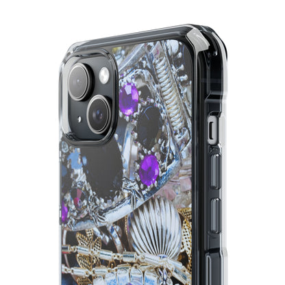 Clear Magnetic Phone Case – Chrome Jewel