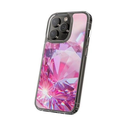 Clear Phone Case – Pink Ice
