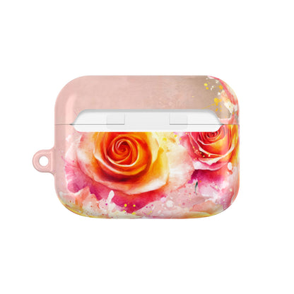 Earbud Case Cover – Sunset Roses
