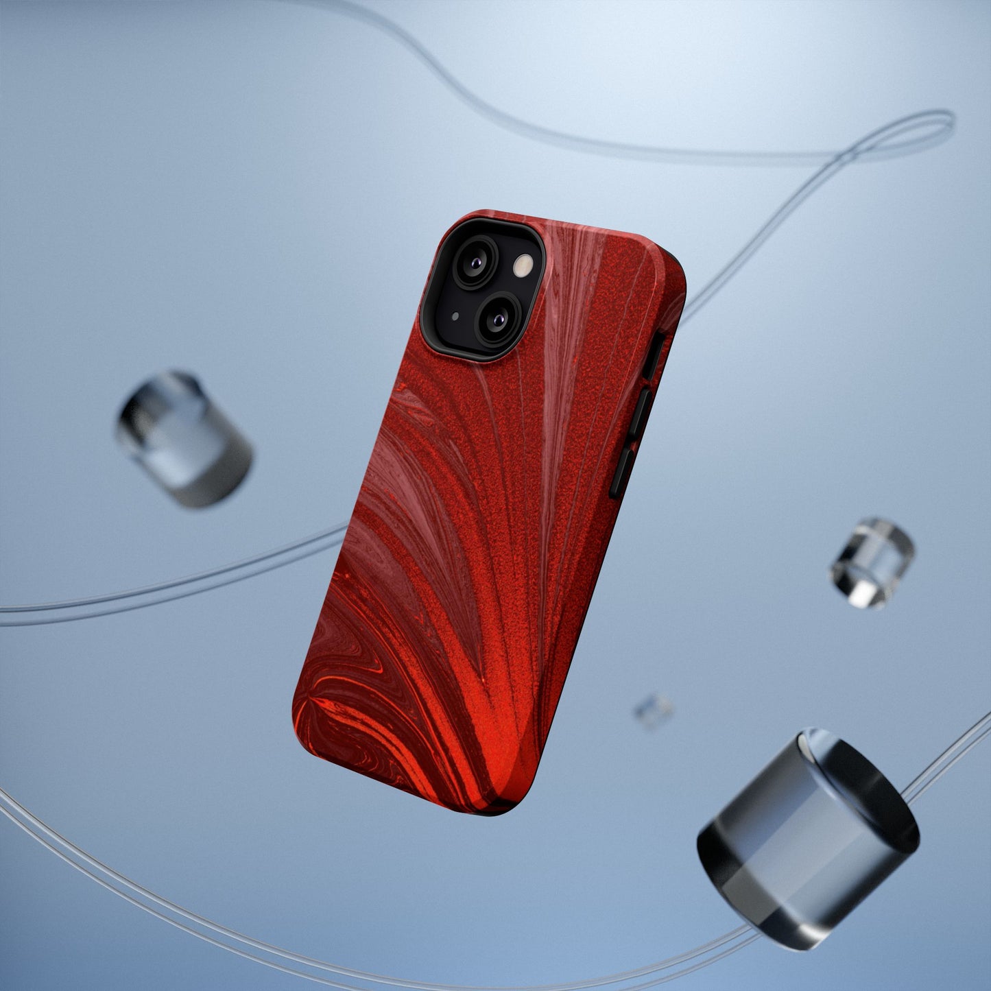 Impact-Resistant Phone Case — Crimson Current