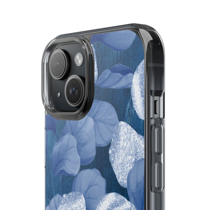 Clear Phone Case – October Blues – Compatible with iPhone 13–17 & Samsung Galaxy S25–S26 Series