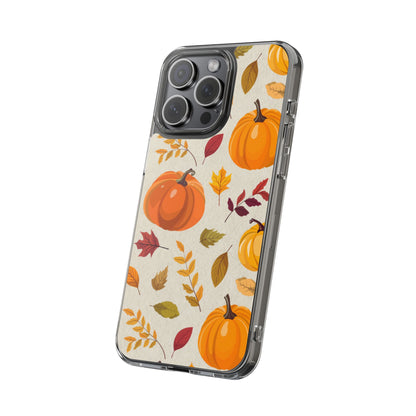Clear Phone Case – Falling for Pumpkin
