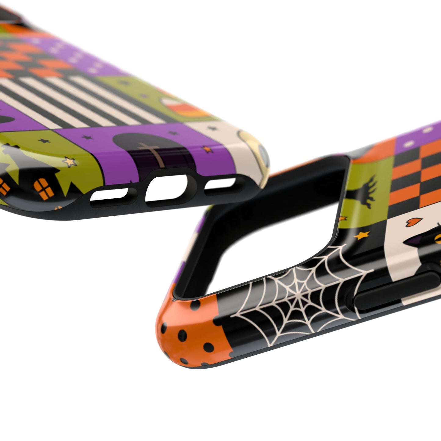 Impact-Resistant Phone Case – Spooky Patchwork