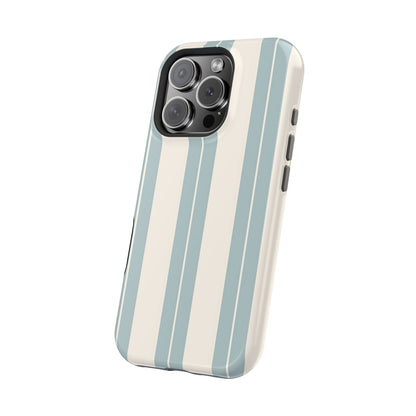 Wireless-Charging Compatible Case – Coastal Stripe