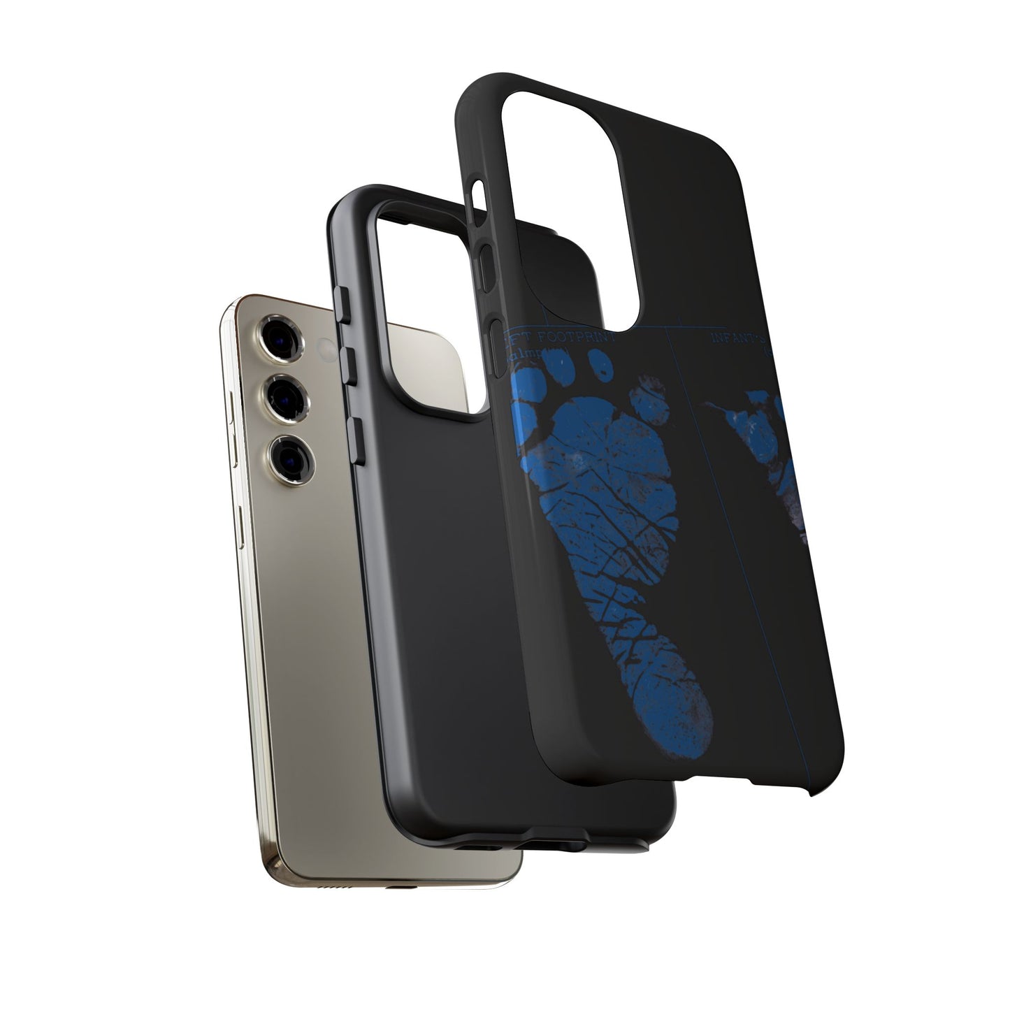 Protective Phone Case – Mom’s Little Blue Footprints
