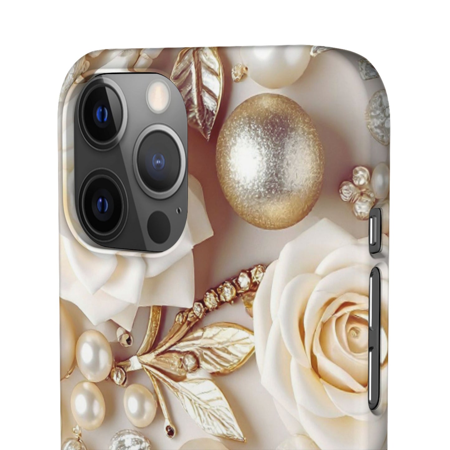 Snap Phone Case – Ivory Opulence