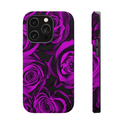 Wireless-Charging Compatible Case – Amethyst Roses