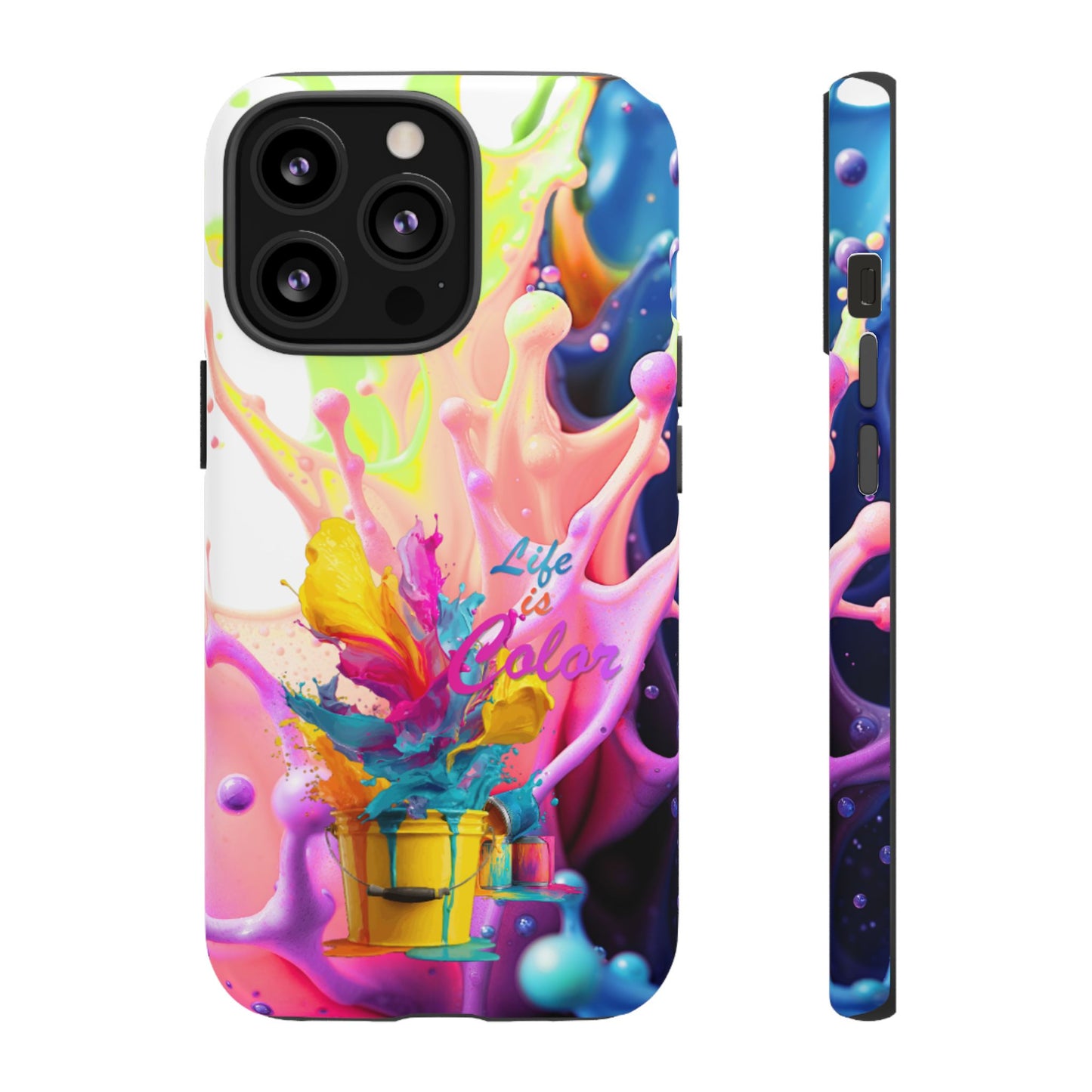 Color Splash Phone Case — “Life in Color” Protective Tough Case