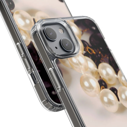 Clear Phone Case – Noir Pearl