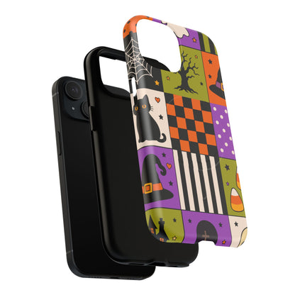 Protective Magnetic Phone Case – Spooky Patchwork