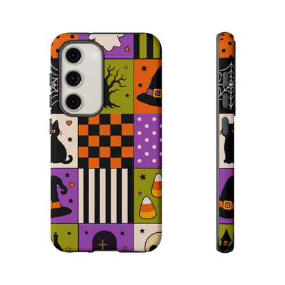 Protective Phone Case – Spooky Patchwork
