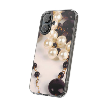 Clear Phone Case – Noir Pearl
