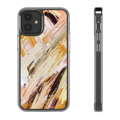 Clear Phone Case – Brush & Bronze