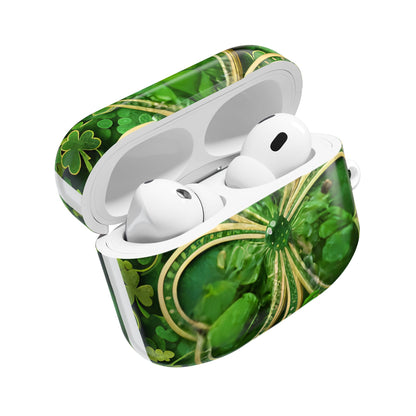 Earbud Case Cover – Lucky Clover Shamrock Kiss