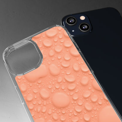 Clear Phone Case – Apricot Rain